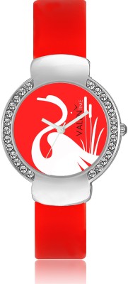 Valentime VT25 New Designer Stylish Girls Red Diamond Watch  - For Women   Watches  (Valentime)