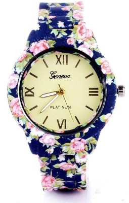 DB PRINT FLOWER ANALOG WATCH FOR WOMEN Watch  - For Women   Watches  (DB)