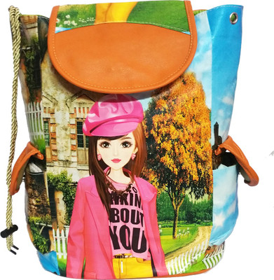 Luxminet trendy backpacks for girls & women (Pink/Yellow) 3 L Backpack(Pink)
