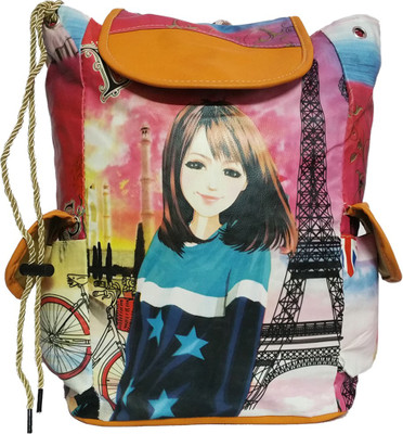 

Luxminet drawstring backpack for girls & women 3 L Backpack(Multicolor)