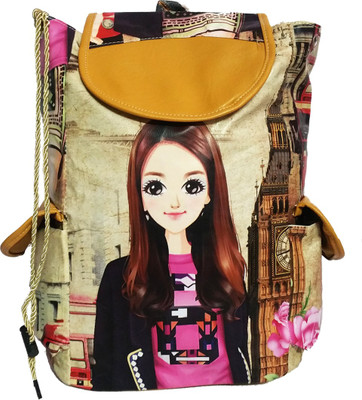 

Luxminet printed backpack ideal for girls 3 L Backpack(Pink)