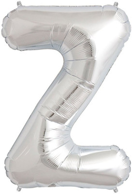 

Shop Online Solid Z Letter Foil Balloons Balloon(Silver, Pack of 1)