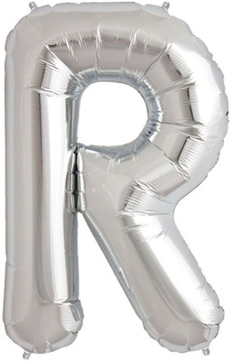 

Shop Online Solid R Letter Foil Balloons Balloon(Silver, Pack of 1)