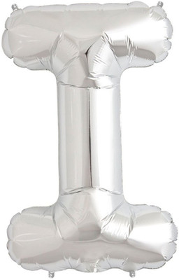 

Shop Online Solid I Letter Foil Balloons Balloon(Silver, Pack of 1)