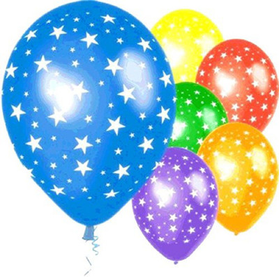 

tako bell Printed balloon STAR PRINT Balloon(Multicolor, Pack of 50)