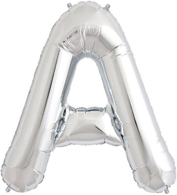 Shop Online Solid A Balloon(Silver, Pack of 1)