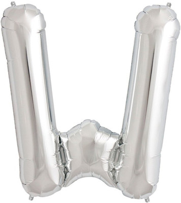 

Shop Online Solid V Letter Foil Balloons Balloon(Silver, Pack of 1)