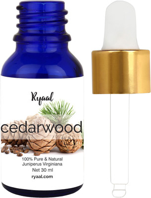 

Ryaal Cedarwood Oil - 100% Pure and Natural Therapeutic Grade - Excellent for Aromatherapy, Hair Growth, Improves Focus and Mood.(30 ml)