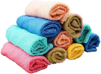 

Skumars Love Touch Cotton 150 GSM Face Towel Set(Pack of 10, Multicolor)