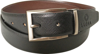 

LUBNA Men Casual, Party, Formal, Evening Black, Brown Genuine Leather Reversible Belt