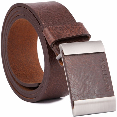 

United Colors of Benetton Men Casual Tan Genuine Leather Belt