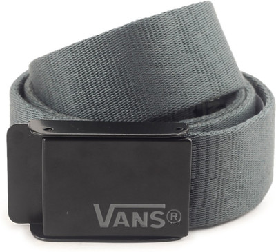 

Vans Men Casual Grey Fabric Reversible Belt, Dark slate