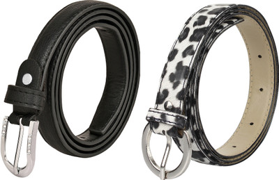 

styles creation Women Party, Casual, Evening Black, White Artificial Leather Belt