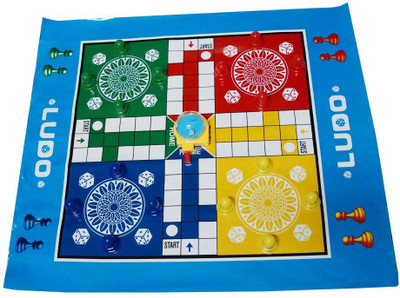 

Muren Peepal Shop Latest GIANT LUDO Indoor Outdoor Game with Yellow DICE Shaker/ Birthday Gift Board Game