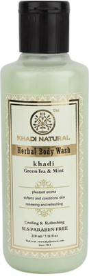 

Khadi Natural Organic Green Tea & Mint Body Wash SLS & Paraben Free(210 ml)