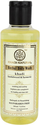 

Khadi Natural Organic Sandalwood & Turmeric Body Wash SLS & Paraben Free(210 ml)