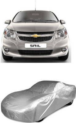 Neelkanth Sales Car Cover For Chevrolet Sail (With Mirror Pockets)(Silver, For 2016, 2017 Models)