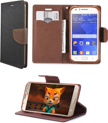 Fresca Flip Cover for Samsung Galaxy J5(Brown, Pack of: 1)