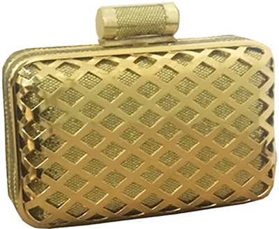 

Fashion Knack Party Gold Clutch