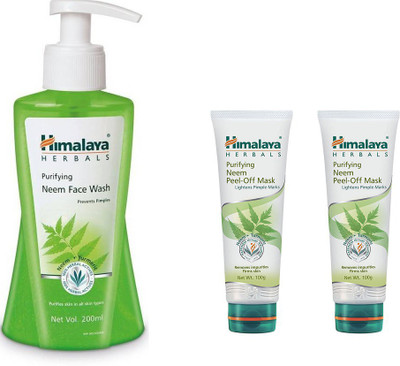 

Himalaya Purifying Neem Peel Off Mask, Purifying Neem Face Wash, Purifying Neem Peel Off Mask(Set of 3)