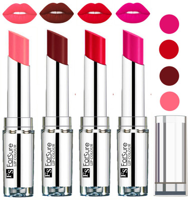 

Forsure Wine,Ruby Red,Rose Pink,Peach VELVET MATTE LIPSTICK(Wine,Ruby Red,Rose Pink,Peach)