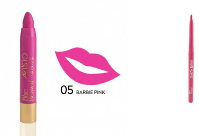 

Blue Heaven Artisto lip crayon -05-barbie pink with 07 lip liner(Set of 2)