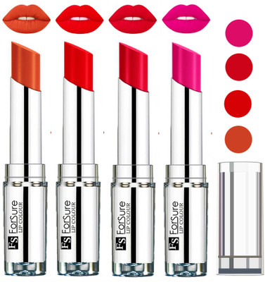 

Forsure Ruby Red,Rose Pink,Brick Nude,Hot Red VELVET MATTE LIPSTICK(Ruby Red,Rose Pink,Brick Nude,Hot Red, 16 g)