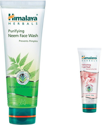 

Himalaya Purifying Neem Face Wash, Refreshing Fruit Pack(Set of 2)