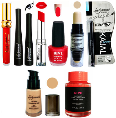 

Lady Fashion BRIDAL MAKEUP KIT(Set of 9)