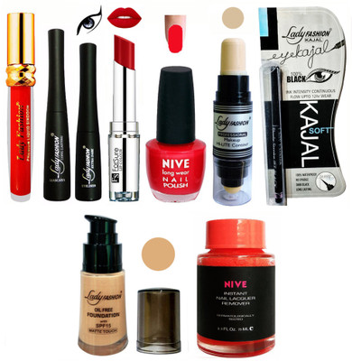 

Lady Fashion BRIDAL MAKEUP KIT(Set of 9)