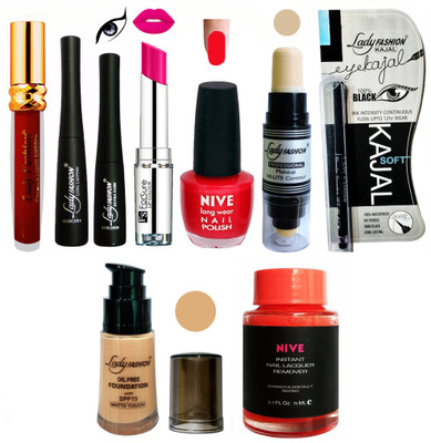 

Lady Fashion BRIDAL MAKEUP KIT(Set of 9)