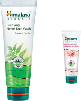 

Himalaya Purifying Neem Face Wash, Clear Complexion Whitening Face Scrub(Set of 2)