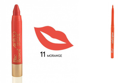 

Blue Heaven Artisto lip crayon -11-morange with 05 lip liner(Set of 2)