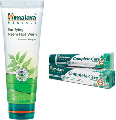 

Himalaya Purifying Neem Face Wash, Toothpaste(Set of 2)