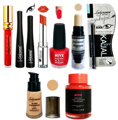 

Lady Fashion BRIDAL MAKEUP KIT(Set of 9)