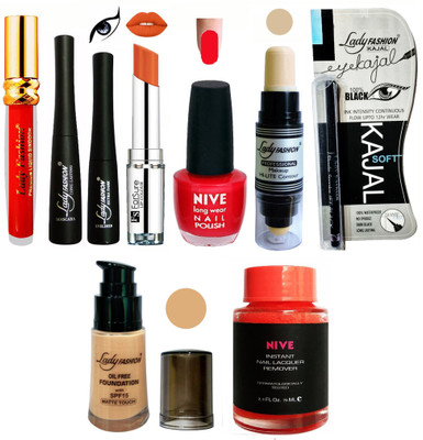 

Lady Fashion BRIDAL MAKEUP KIT(Set of 9)
