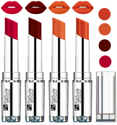 

Forsure Nude,Brick Nude,Magenta,Maroon VELVET MATTE LIPSTICK(Nude,Brick Nude,Magenta,Maroon, 16 g)