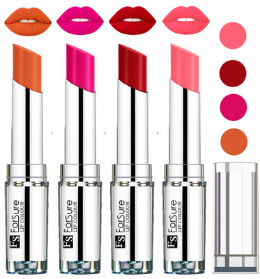 

Forsure Rose Pink,Sweet Red,Peach,Nude VELVET MATTE LIPSTICK(Rose Pink,Sweet Red,Peach,Nude)