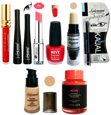 

Lady Fashion BRIDAL MAKEUP KIT(Set of 9)
