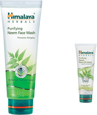 

Himalaya Purifying Neem Face Wash, Purifying Neem Peel Off Mask(Set of 2)
