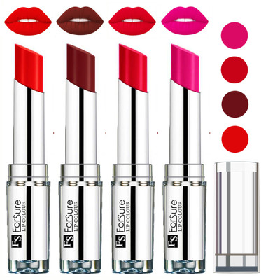 

Forsure Orange,Wine,Ruby Red,Rose Pink VELVET MATTE LIPSTICK(Orange,Wine,Ruby Red,Rose Pink, 16 g)