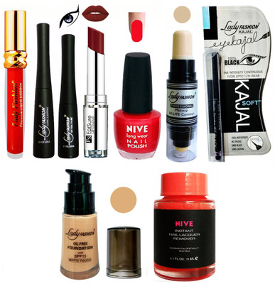 

Lady Fashion BRIDAL MAKEUP KIT(Set of 9)