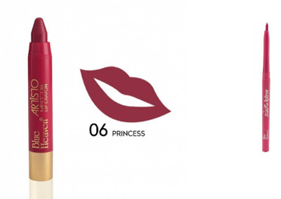 

Blue Heaven Artisto lip crayon 06-princess with 02 lip liner(Set of 2)