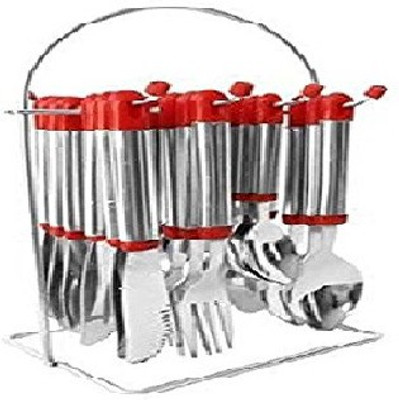 beezy The Kitchen Queen Cutlery Set Stainless Steel, Plastic Cutlery Set(Pack of 1)