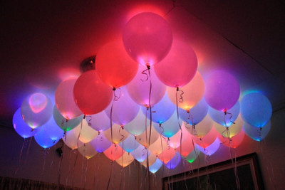 

tako bell Multicolor 25 LED Balloons for Party Festival Diwali Christmas New Years Celebrations - 100 g