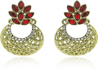 Purplestones Attractive Peacock Crystal Alloy Drops & Danglers
