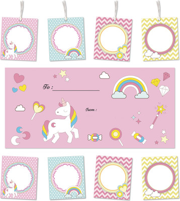

Little Jamun Set of 20 - envelopes, stickers and gift tags - Unicorn Envelopes(Pack of 60 Multicolor)