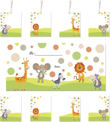 

Little Jamun Set of 10 - envelopes, stickers and gift tags - Cute Animals theme 1 Envelopes(Pack of 30 Multicolor)