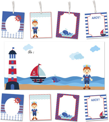 

Little Jamun Set of 10 - envelopes, stickers and gift tags - Nauticals Envelopes(Pack of 30 Multicolor)