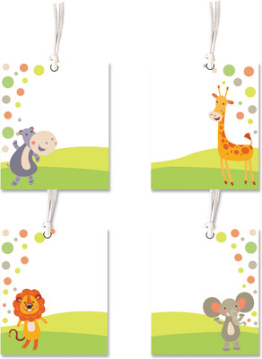

Little Jamun Set of 8 - Cute animals 1 theme gift tags Envelopes(Pack of 8 Multicolor)